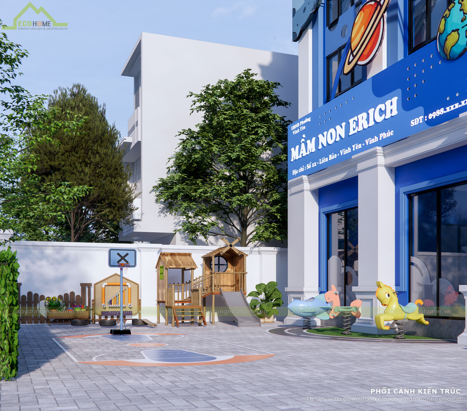 Thiết kế trường mầm non Erich