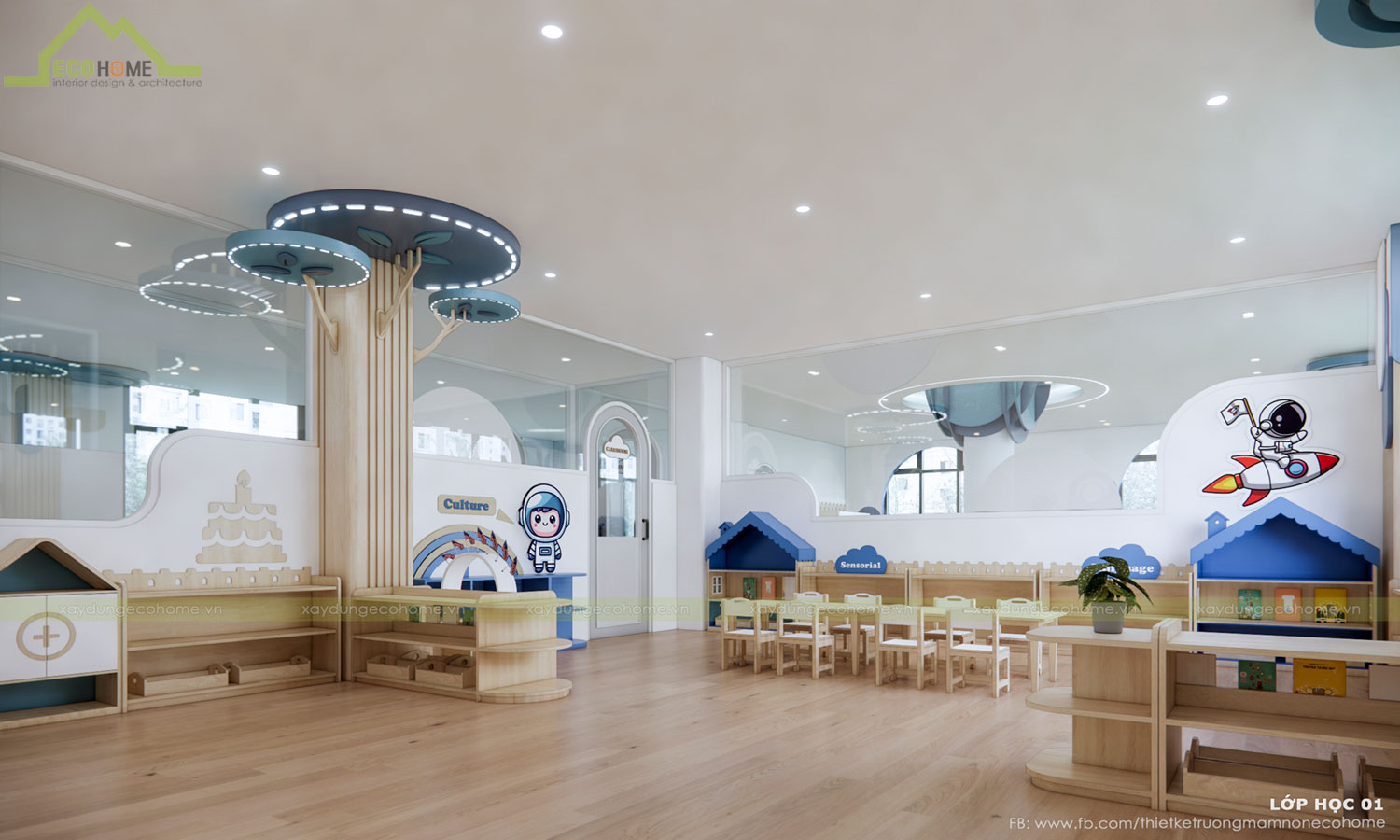 Thiết kế trường mầm non Erich