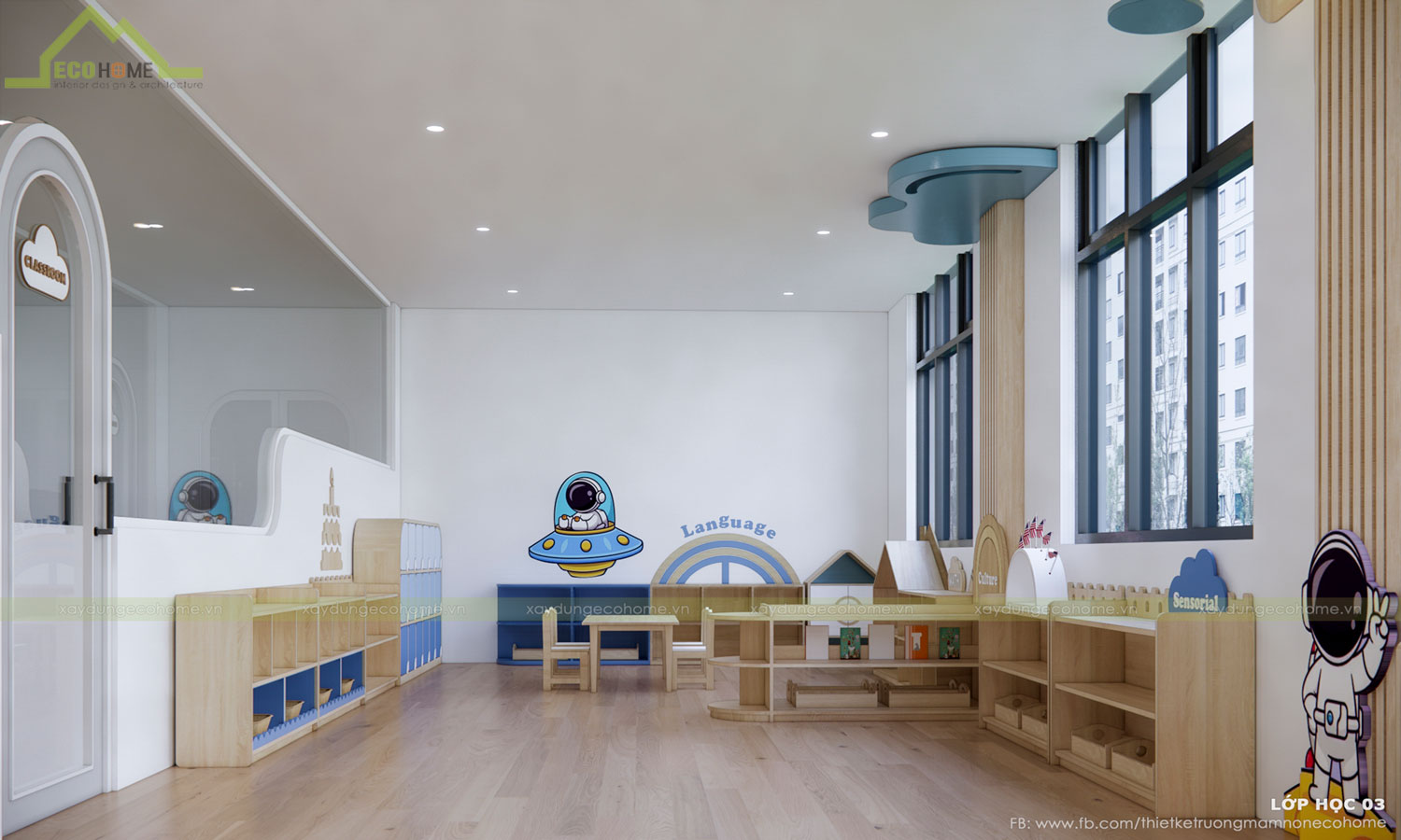 Thiết kế trường mầm non Erich