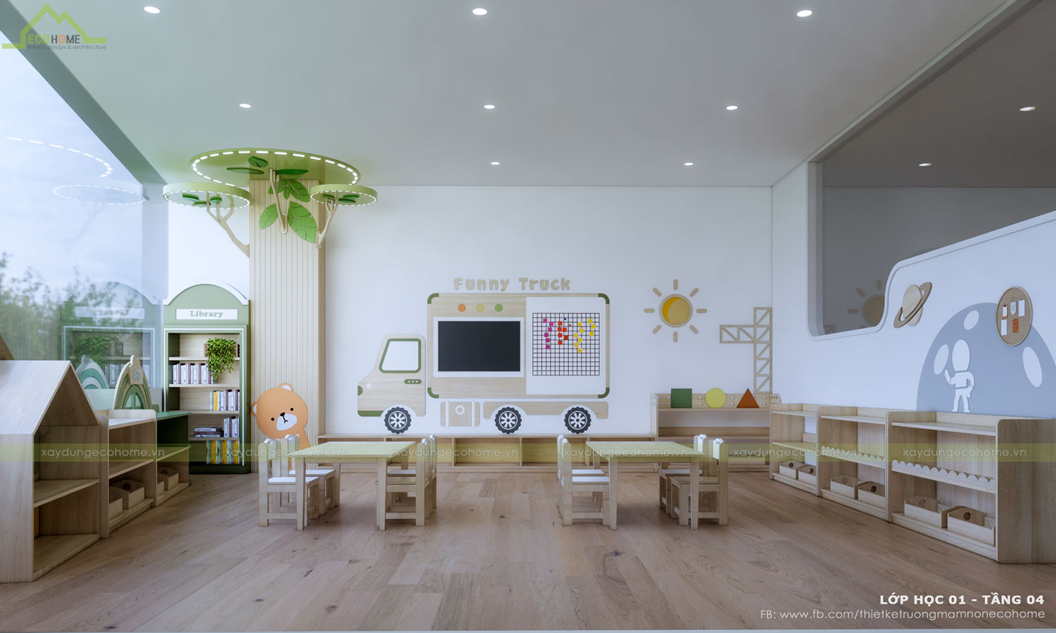 Thiết kế trường mầm non Happy Montessori