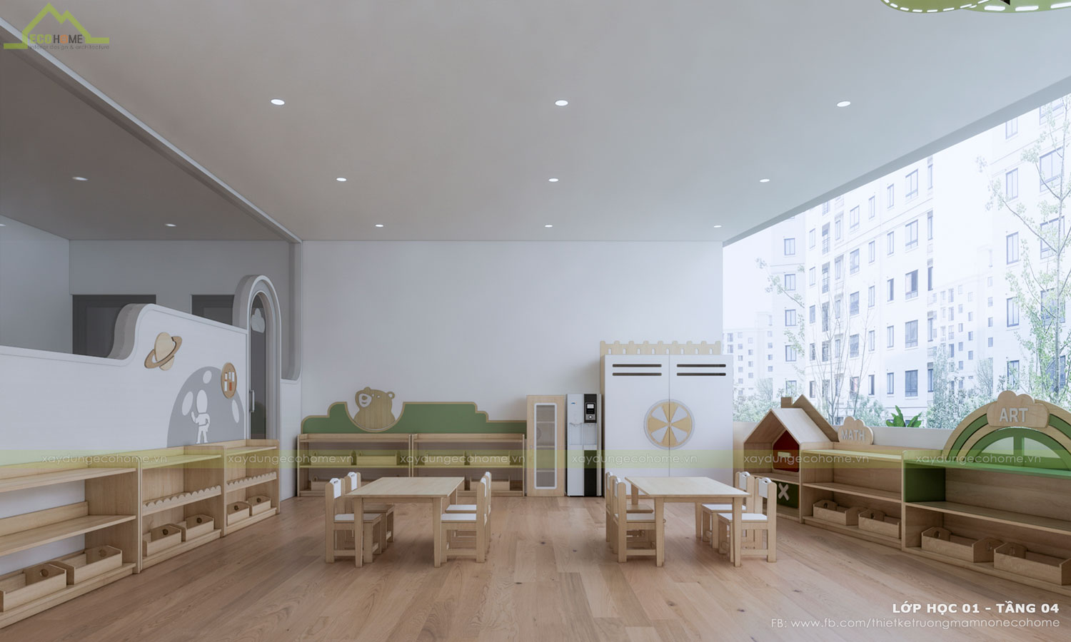 Thiết kế trường mầm non Happy Montessori