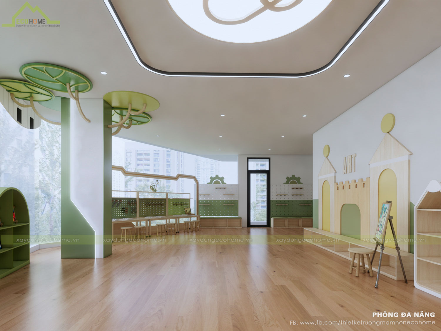 Thiết kế trường mầm non Happy Montessori