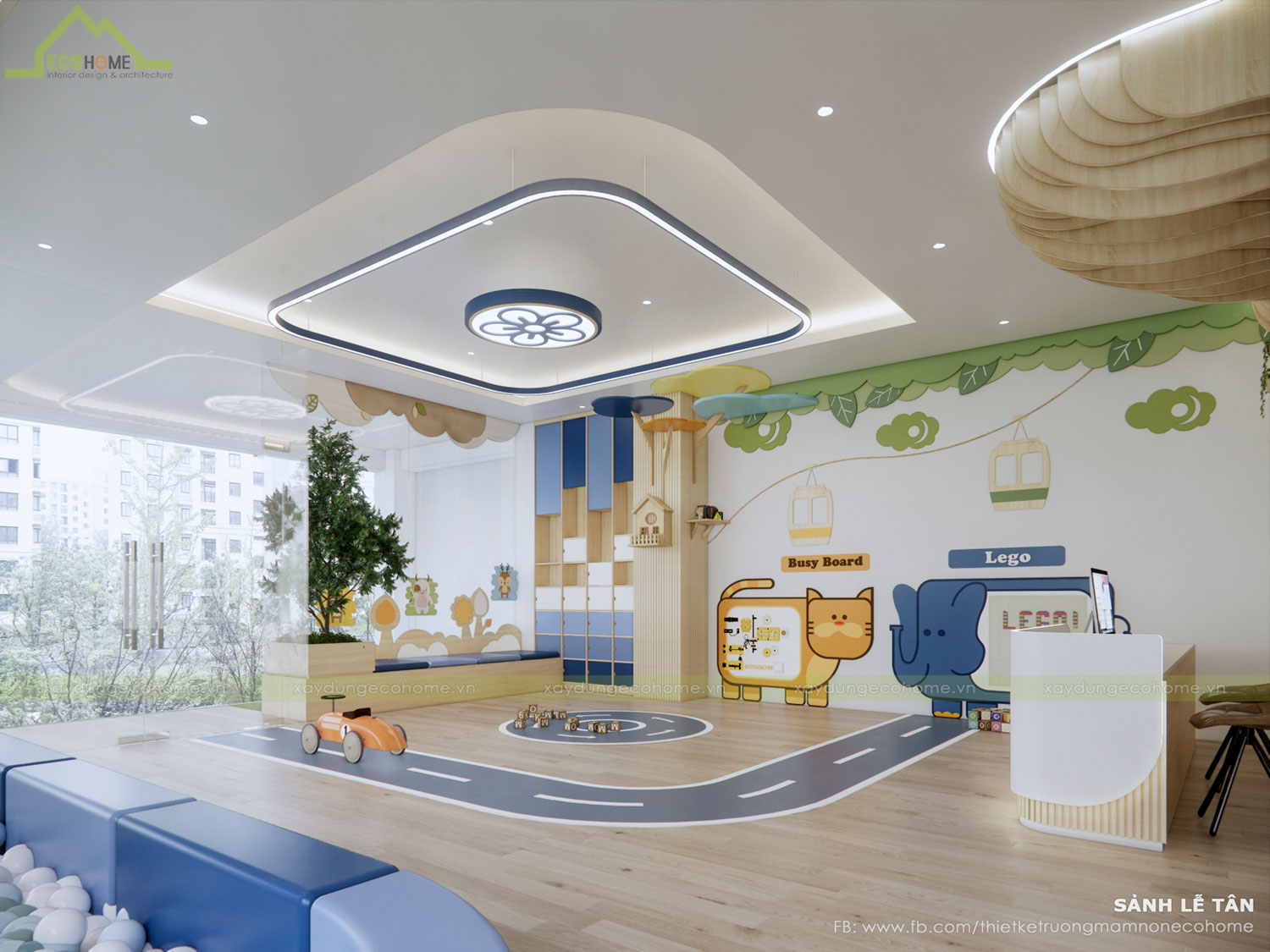 Thiết kế trường mầm non Happy Montessori