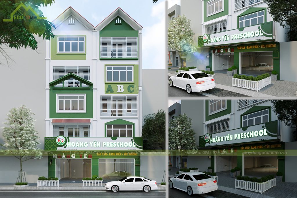 Thiết kế trường mầm non Hoàng Yến