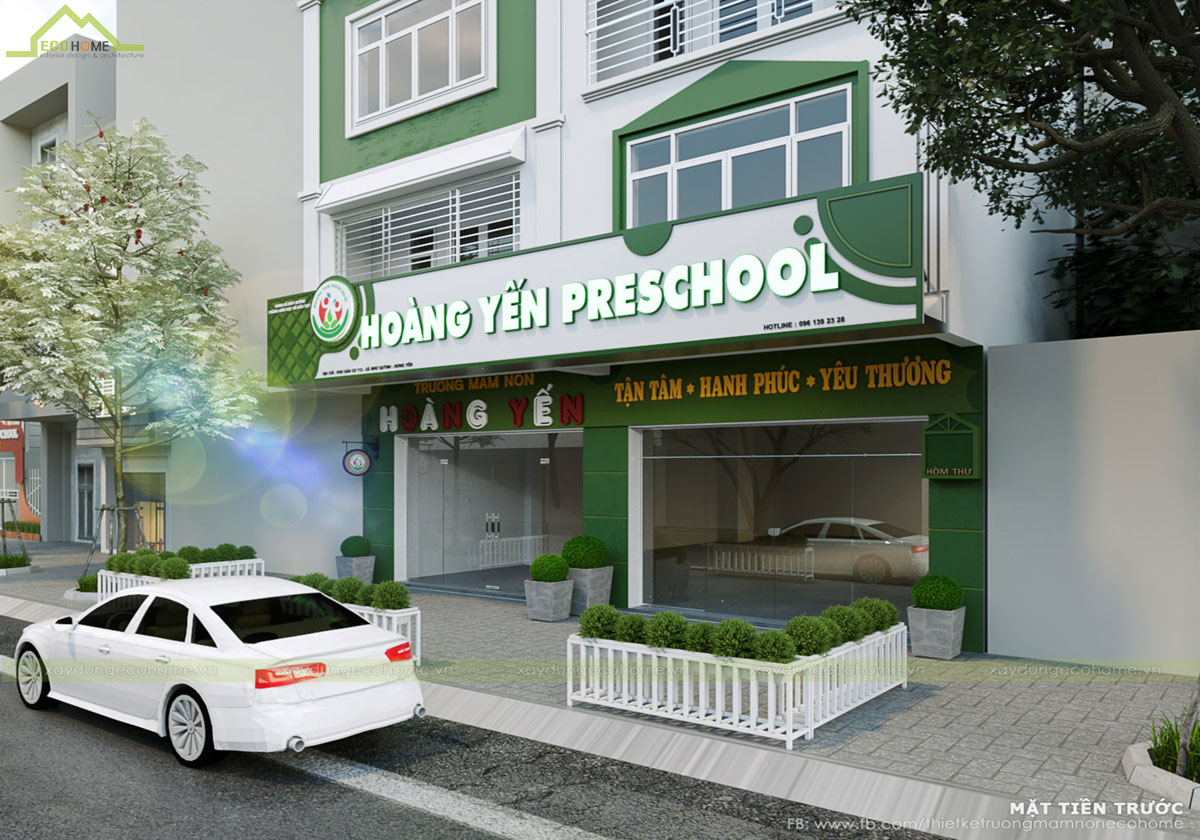 Thiết kế trường mầm non Hoàng Yến