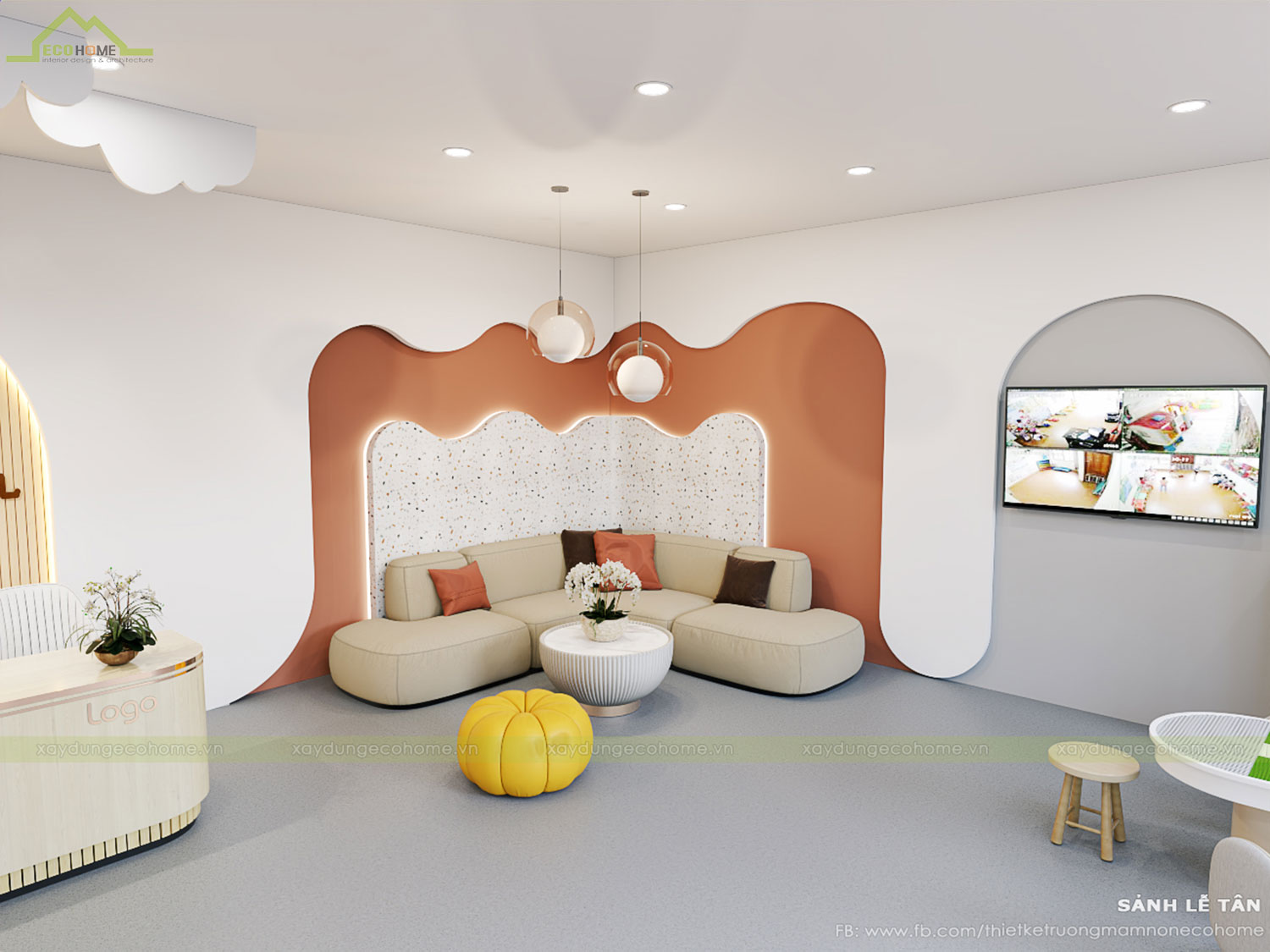 Thiết kế trường mầm non Kids World