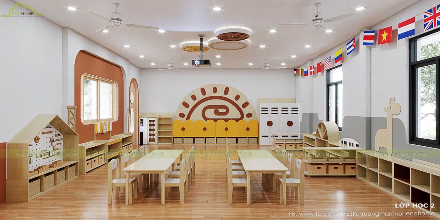 Thiết kế trường mầm non Kids World
