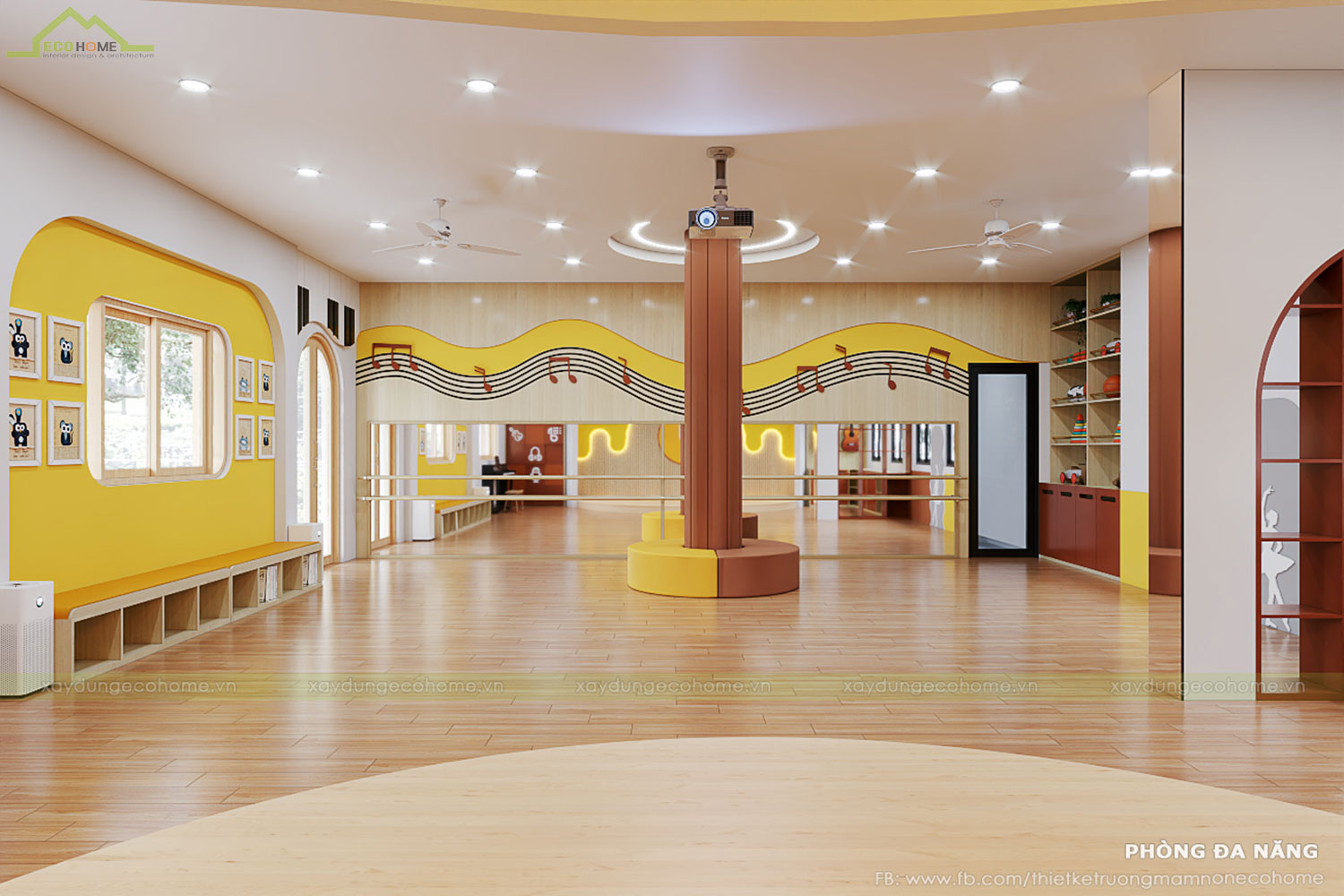 Thiết kế trường mầm non Kids World