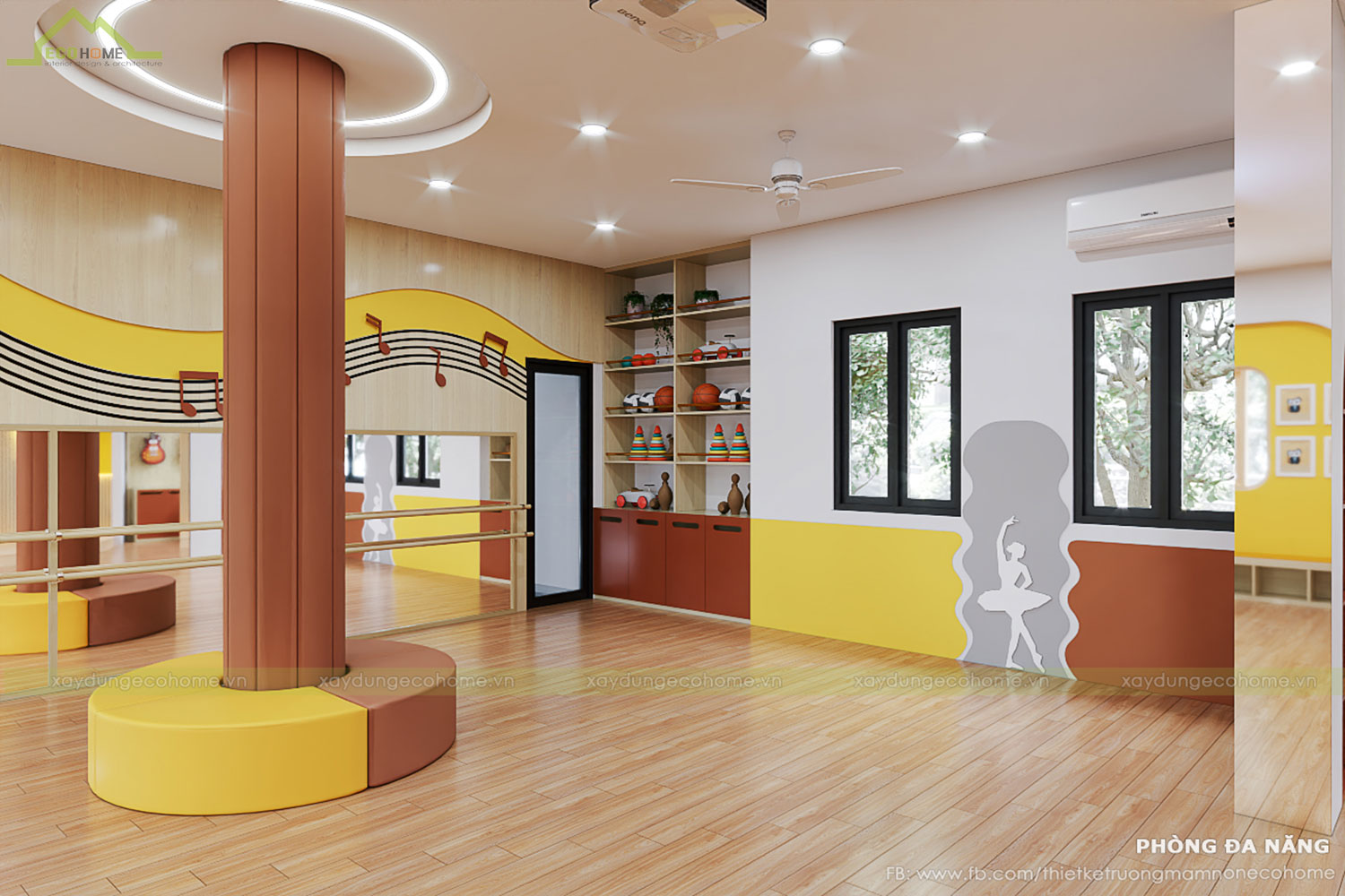 Thiết kế trường mầm non Kids World