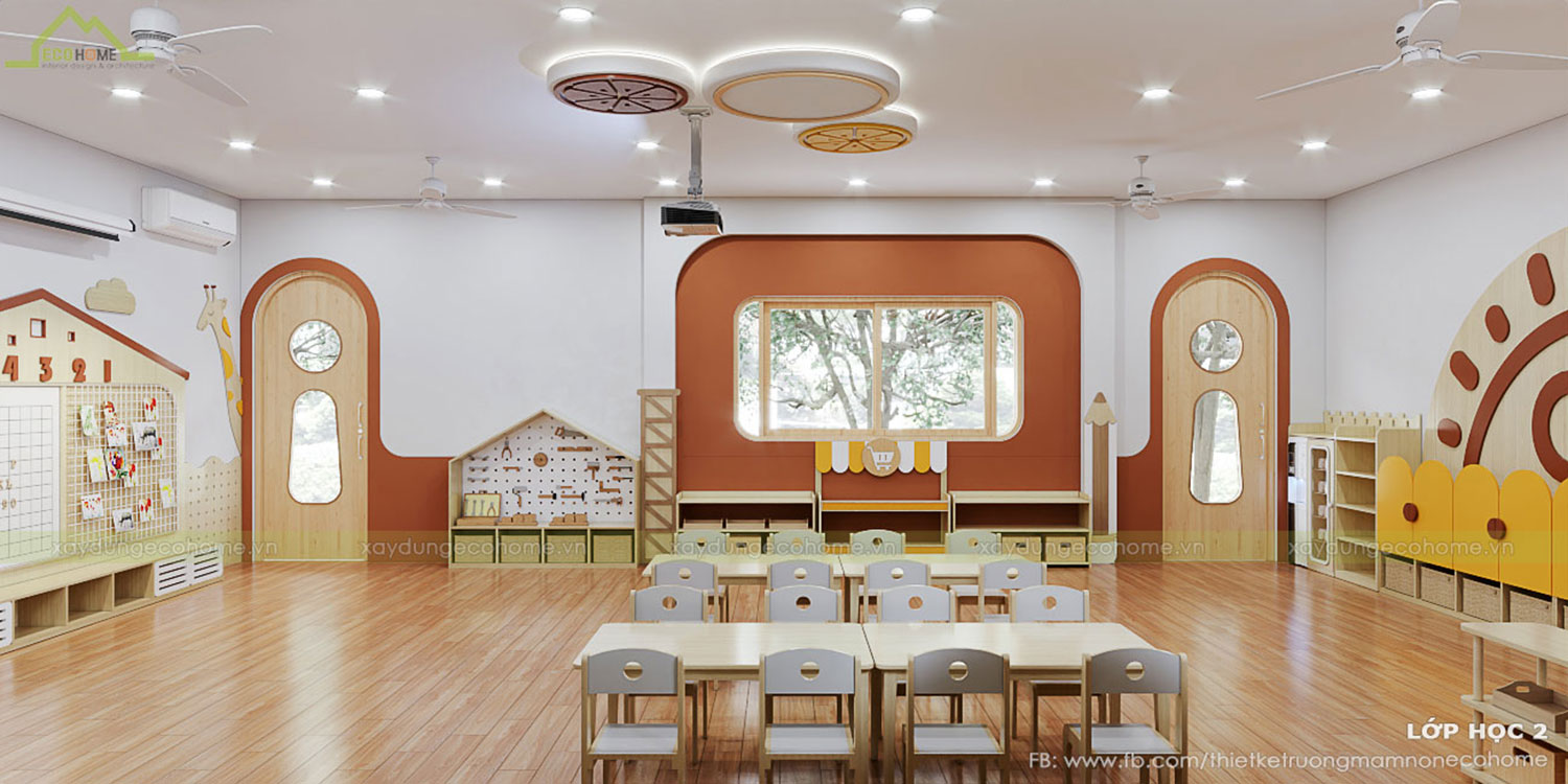 Thiết kế trường mầm non Kids World