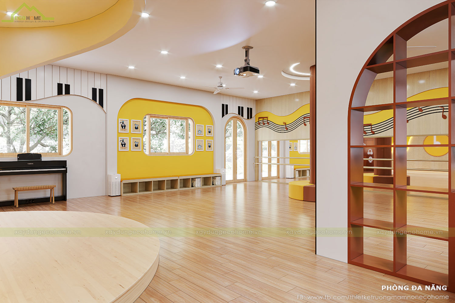 Thiết kế trường mầm non Kids World