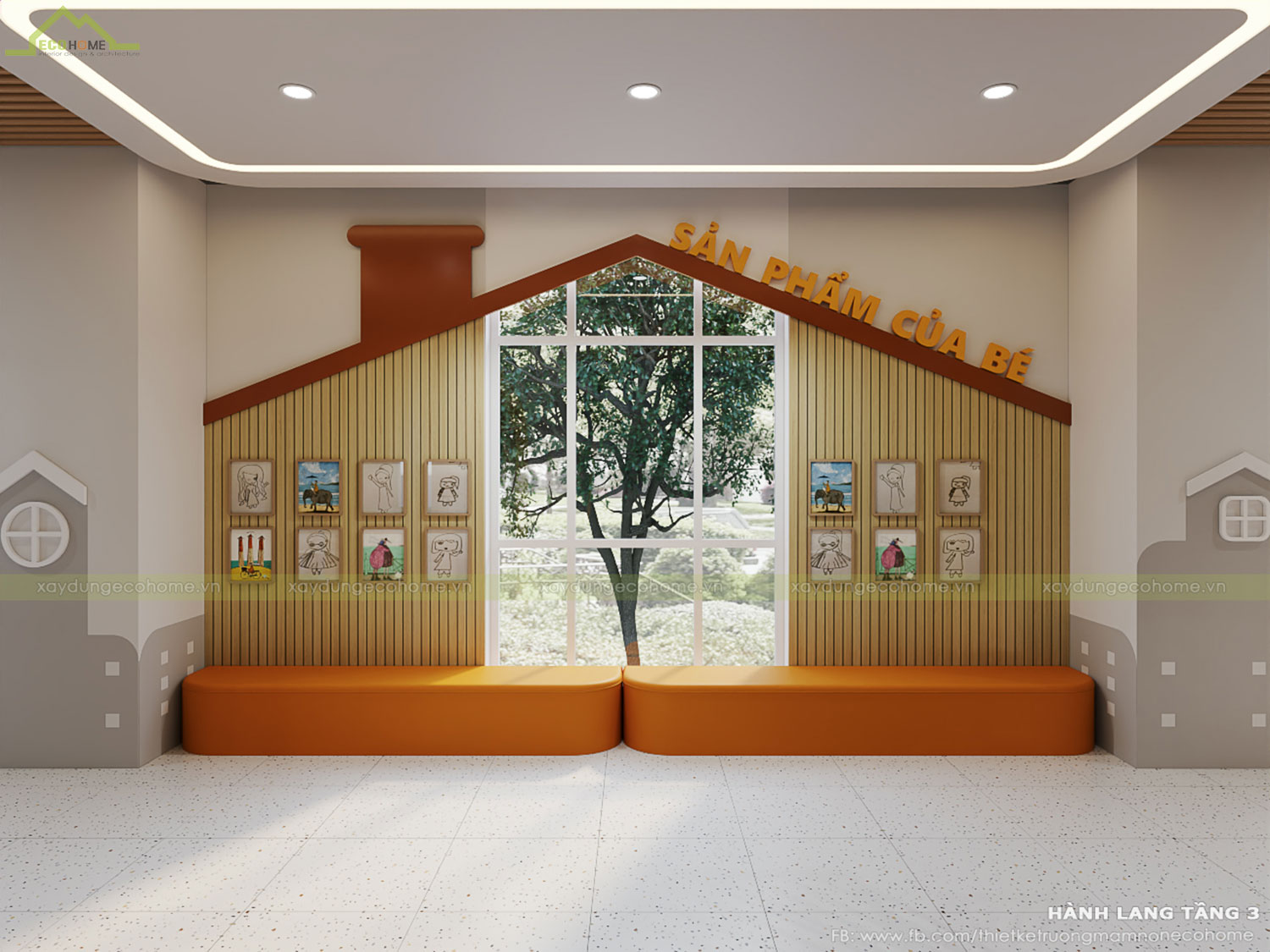 Thiết kế trường mầm non Kids World