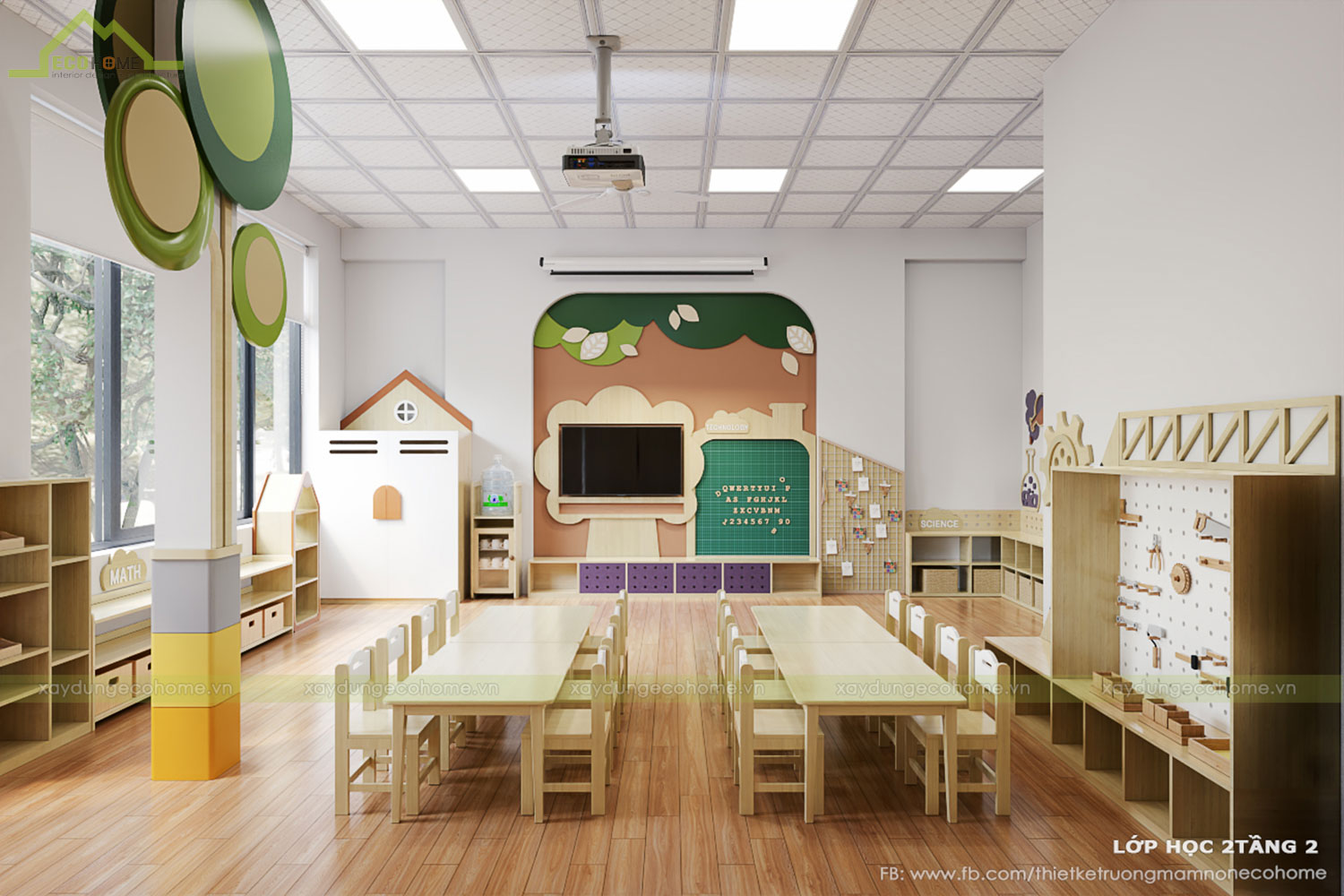 Thiết kế trường mầm non Sơn Ca