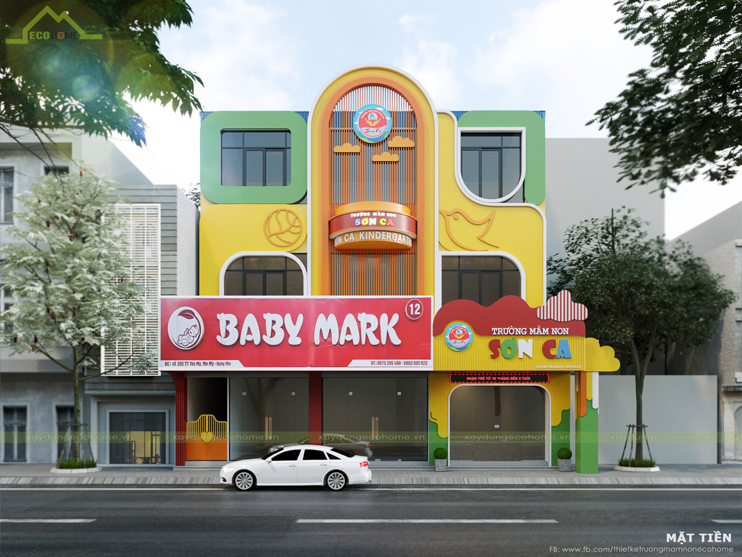 Thiết kế trường mầm non Sơn Ca