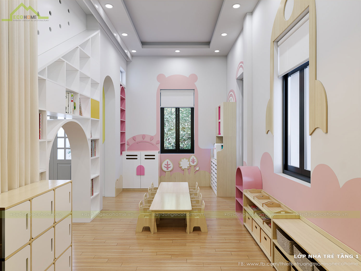 Thiết kế trường mầm non Sơn Ca