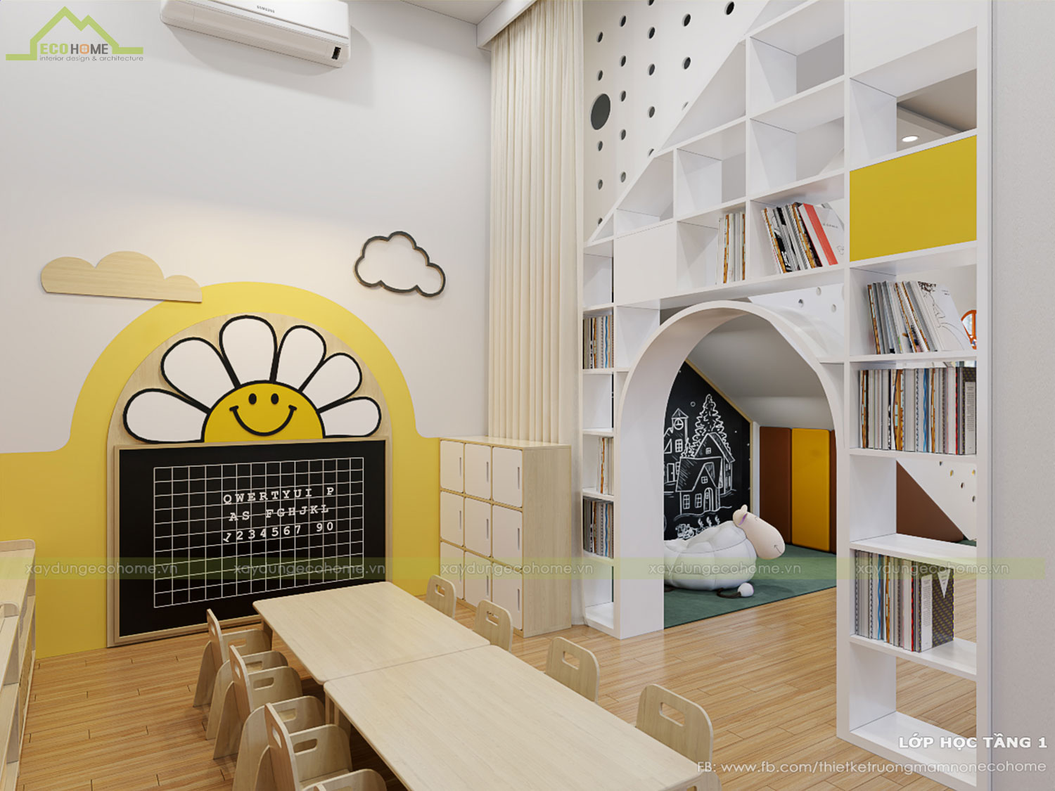 Thiết kế trường mầm non Sơn Ca