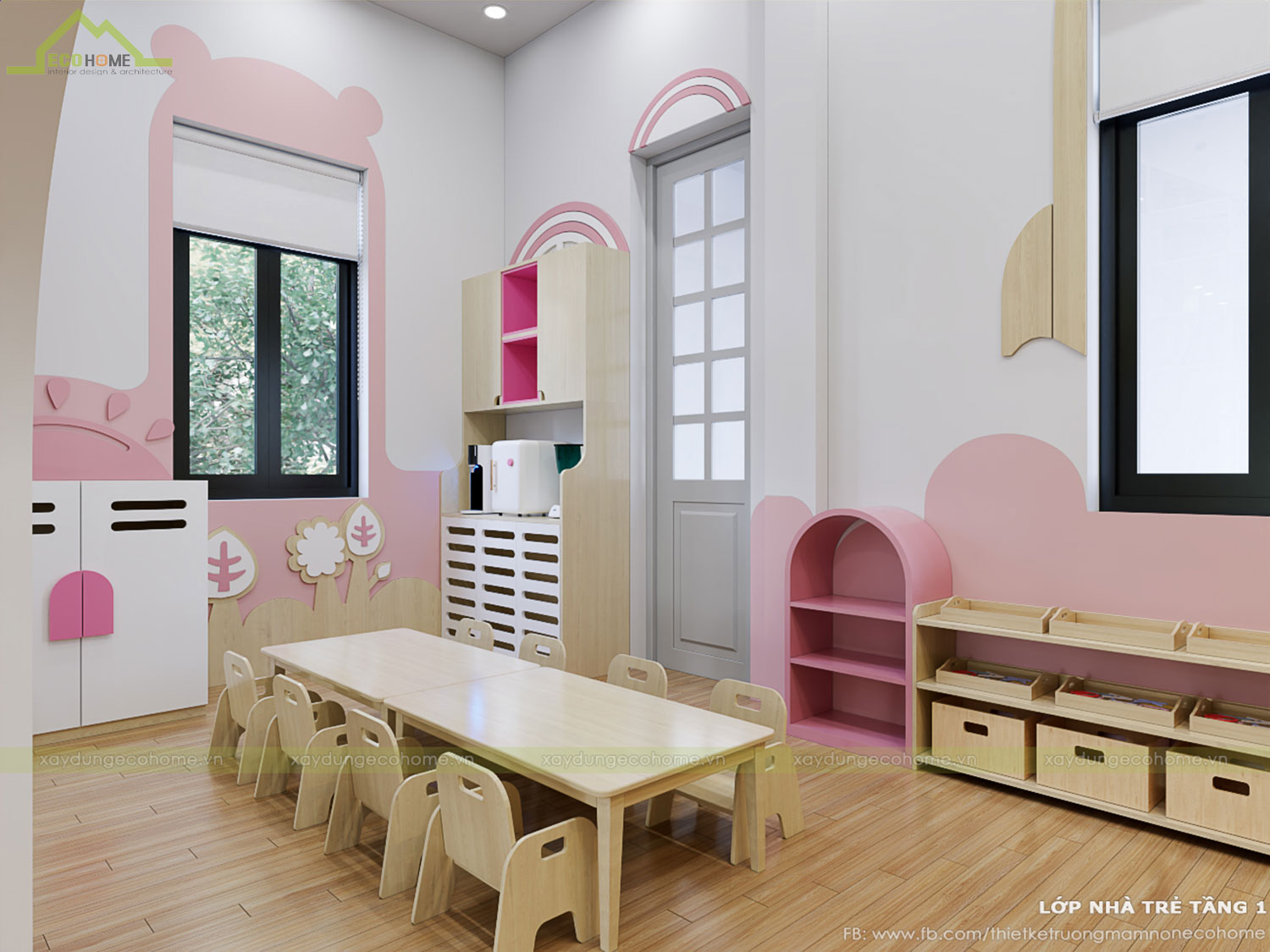 Thiết kế trường mầm non Sơn Ca