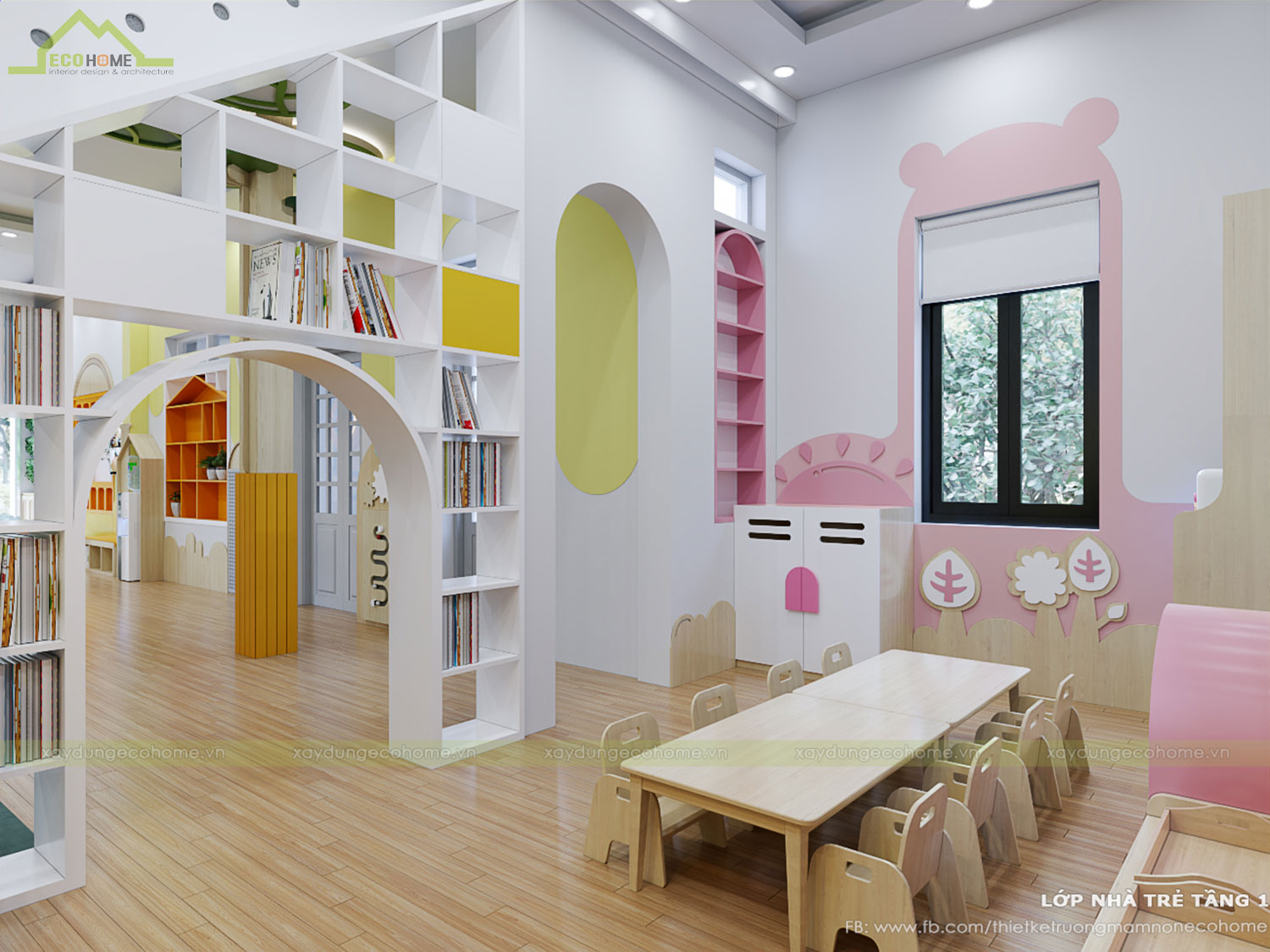 Thiết kế trường mầm non Sơn Ca