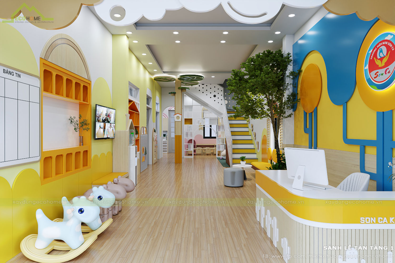 Thiết kế trường mầm non Sơn Ca