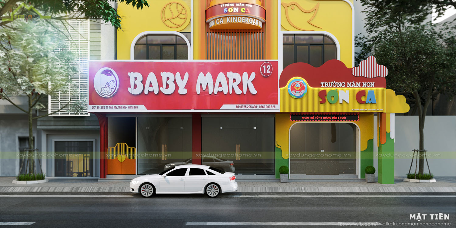Thiết kế trường mầm non Sơn Ca