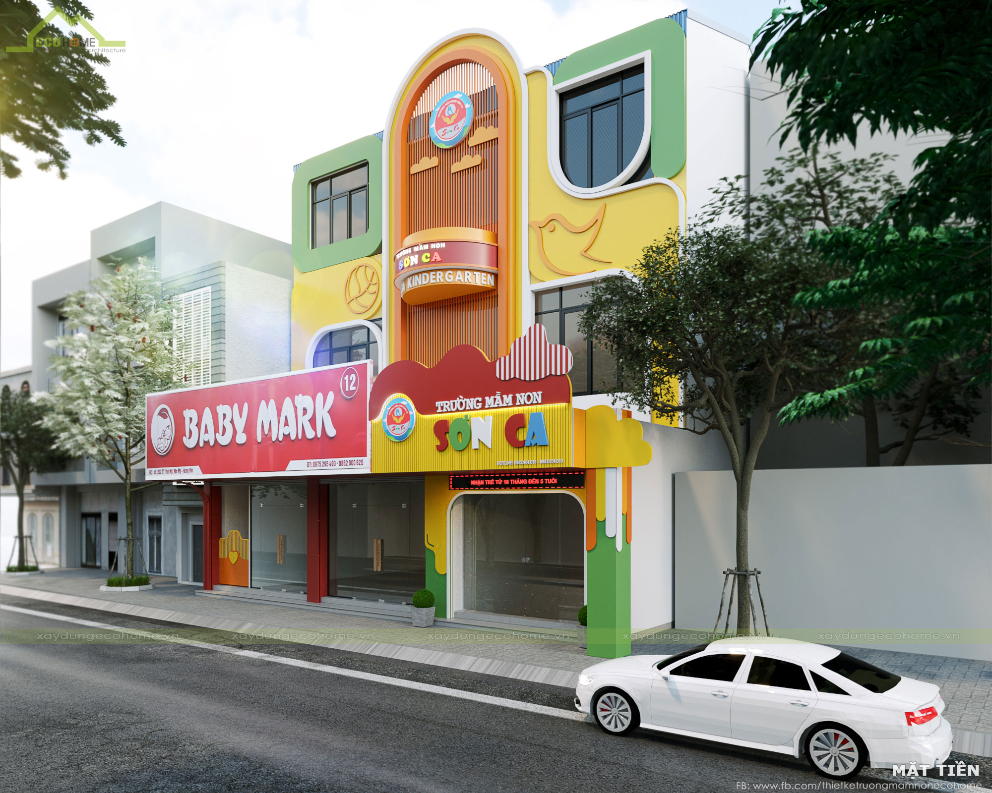 Thiết kế trường mầm non Sơn Ca