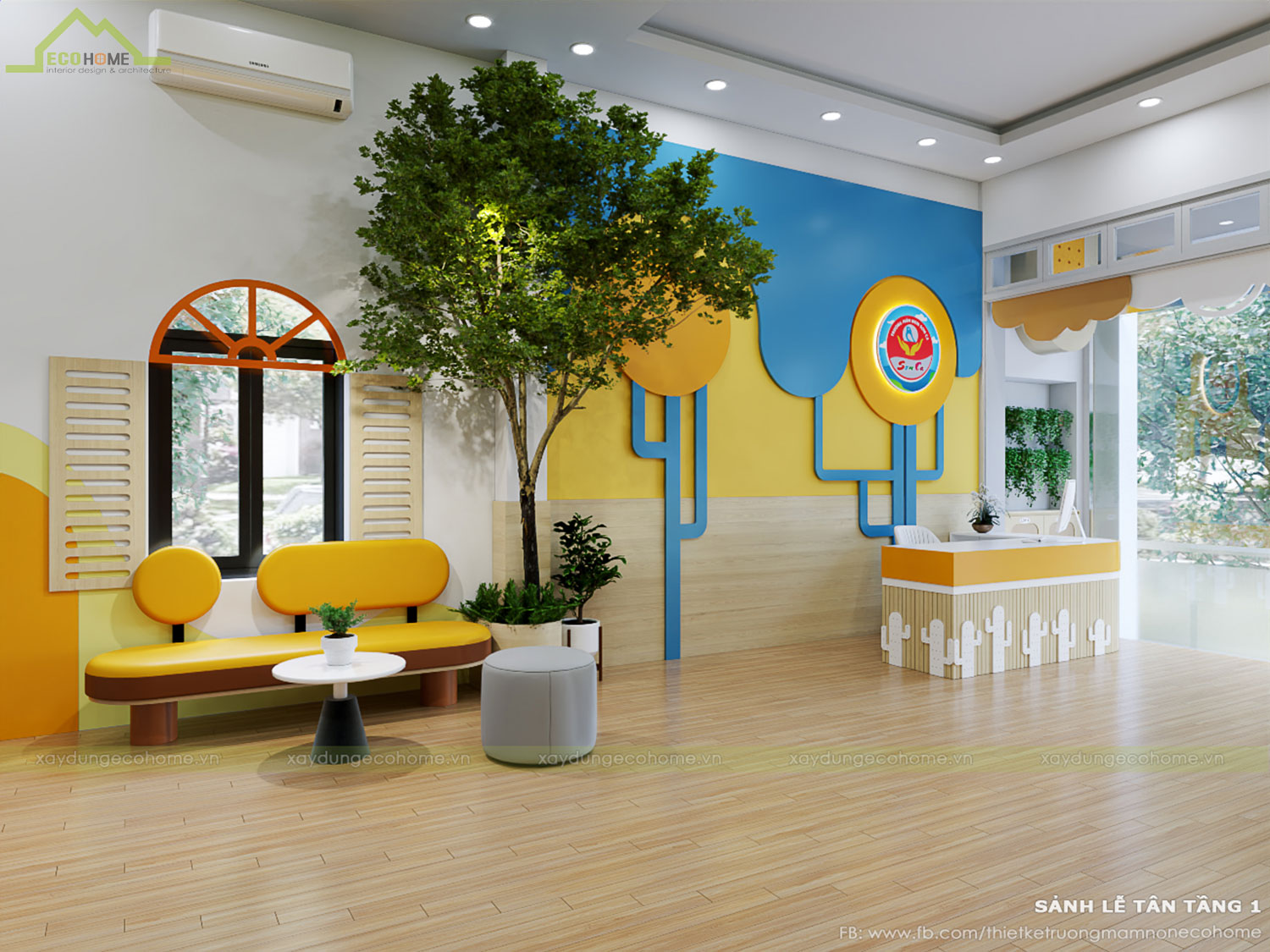 Thiết kế trường mầm non Sơn Ca