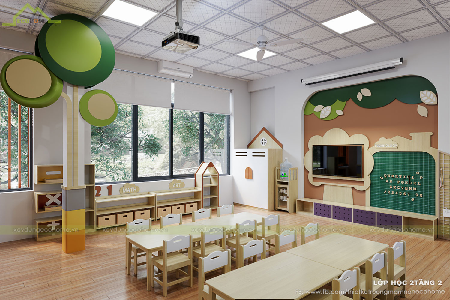 Thiết kế trường mầm non Sơn Ca