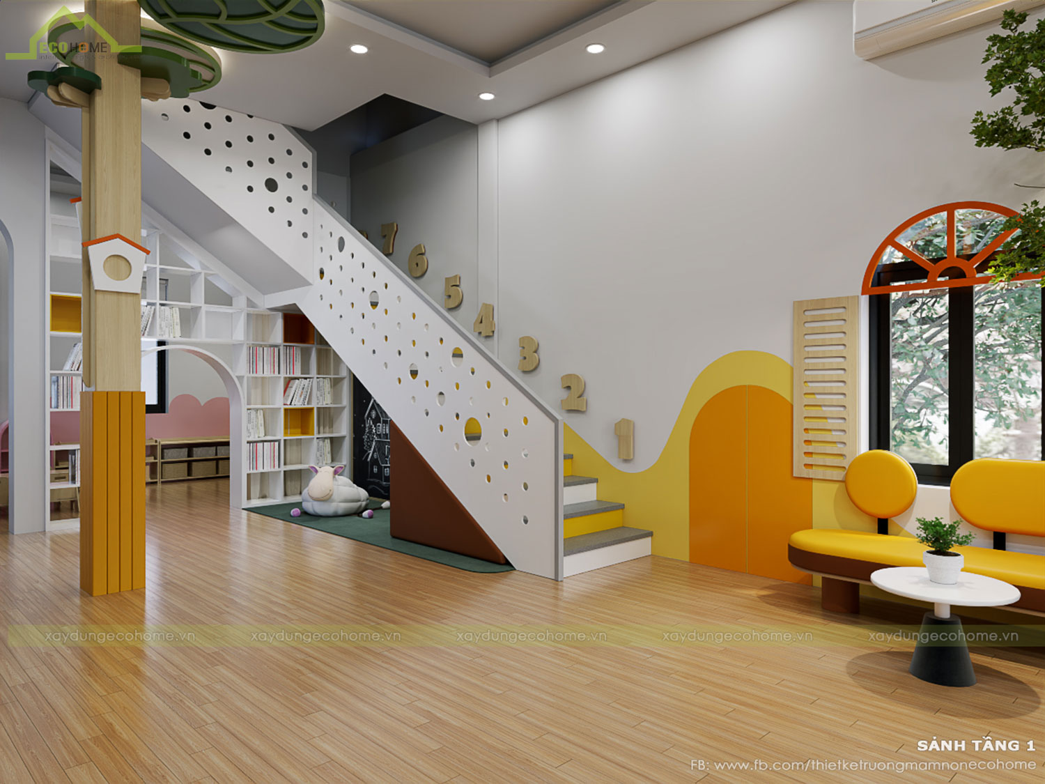 Thiết kế trường mầm non Sơn Ca