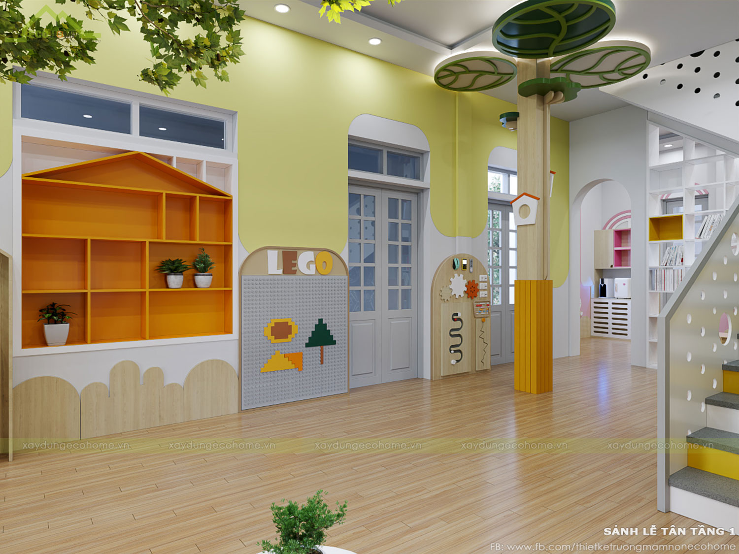 Thiết kế trường mầm non Sơn Ca