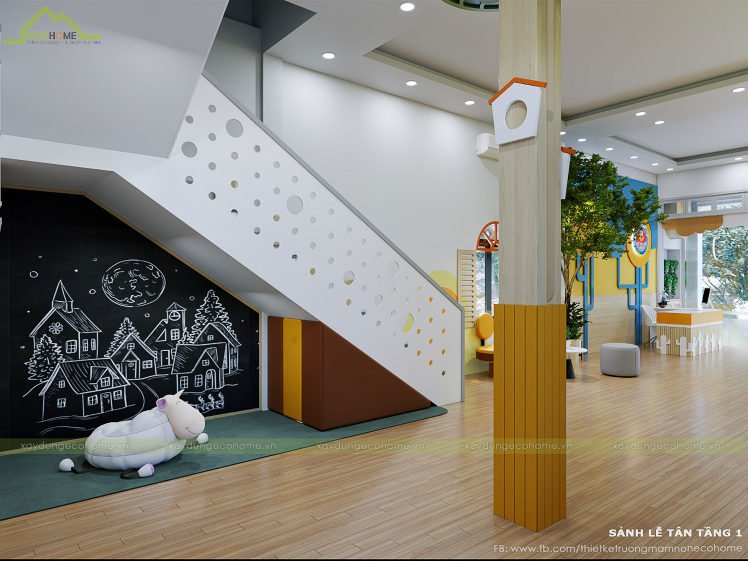 Thiết kế trường mầm non Sơn Ca