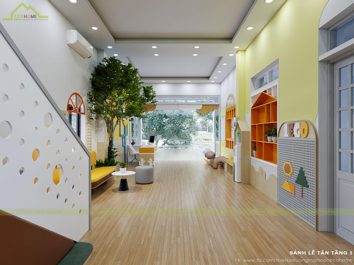 Thiết kế trường mầm non Sơn Ca