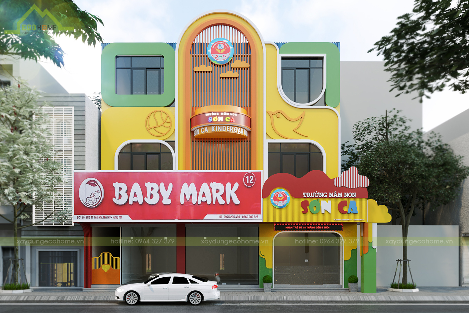 Thiết kế trường mầm non Sơn Ca