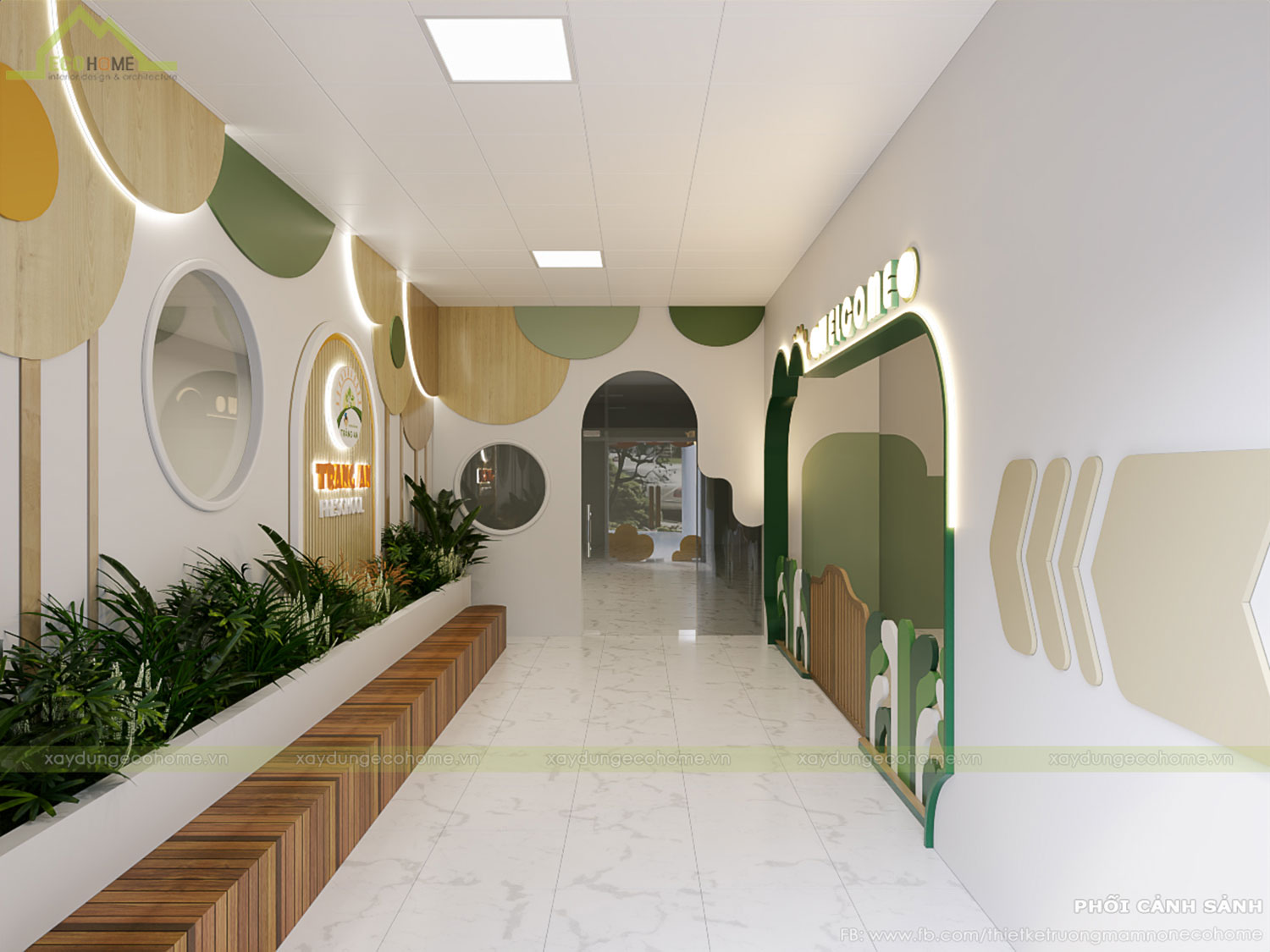 Thiết kế trường mầm non Tràng An