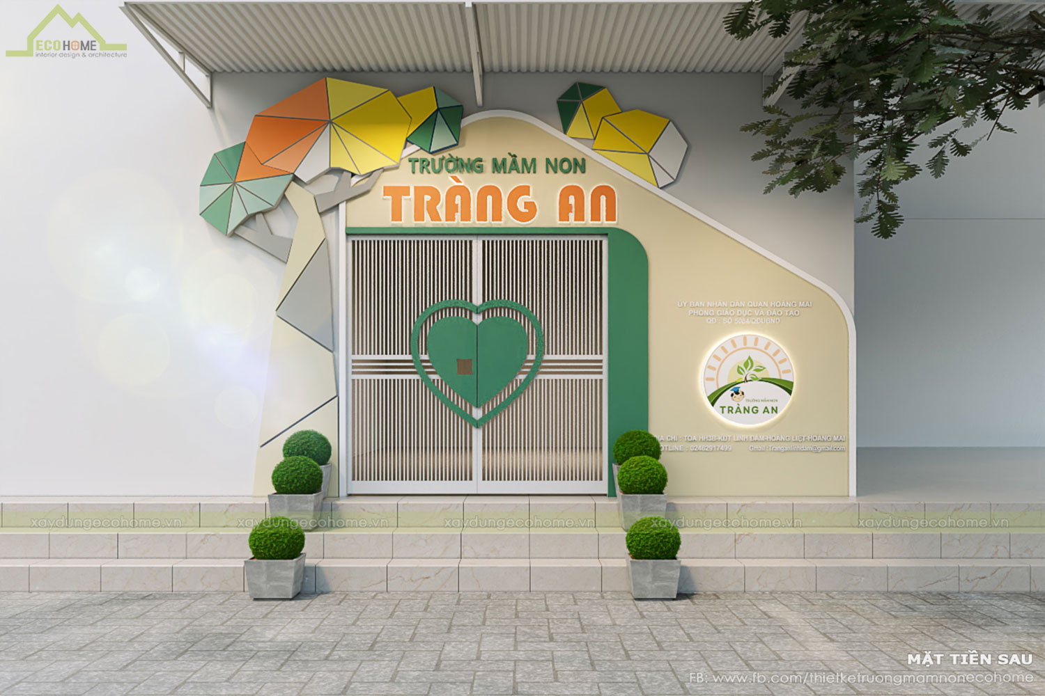 Thiết kế trường mầm non Tràng An