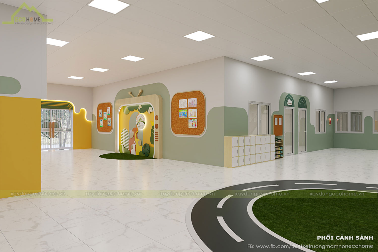 Thiết kế trường mầm non Tràng An