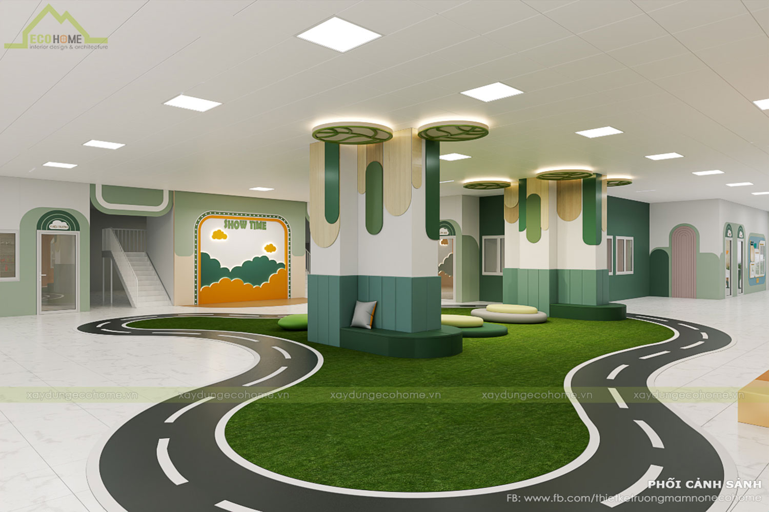 Thiết kế trường mầm non Tràng An