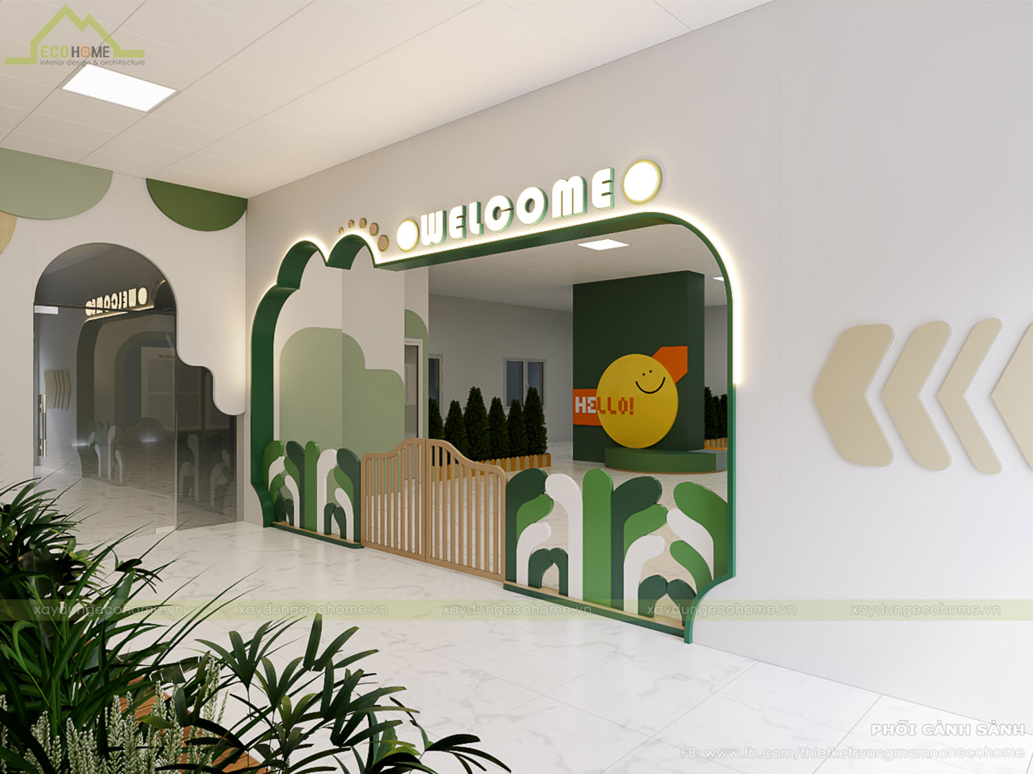 Thiết kế trường mầm non Tràng An