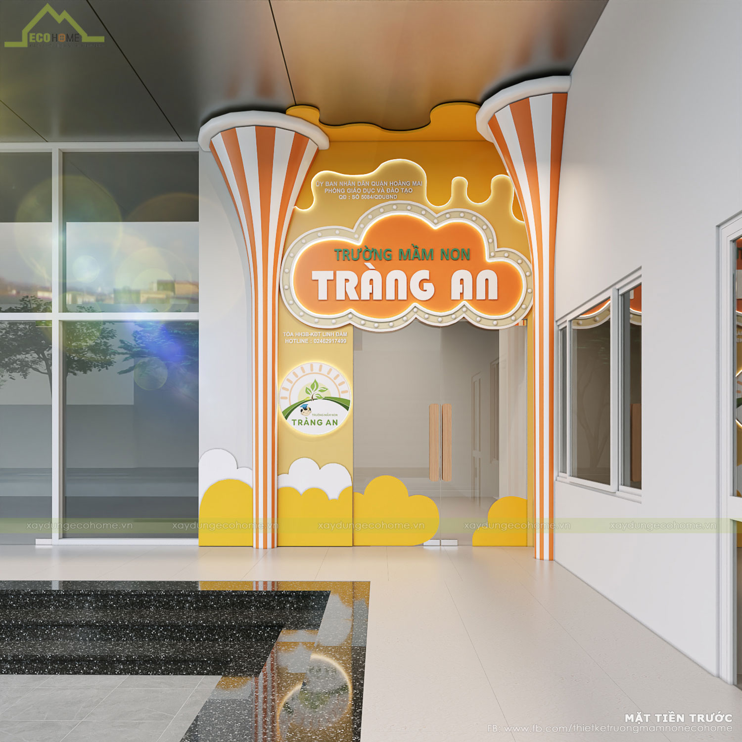 Thiết kế trường mầm non Tràng An