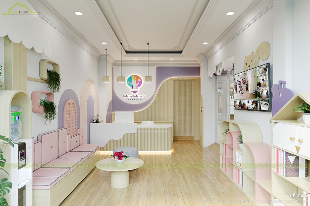 Thiết kế trường mầm non cây sồi