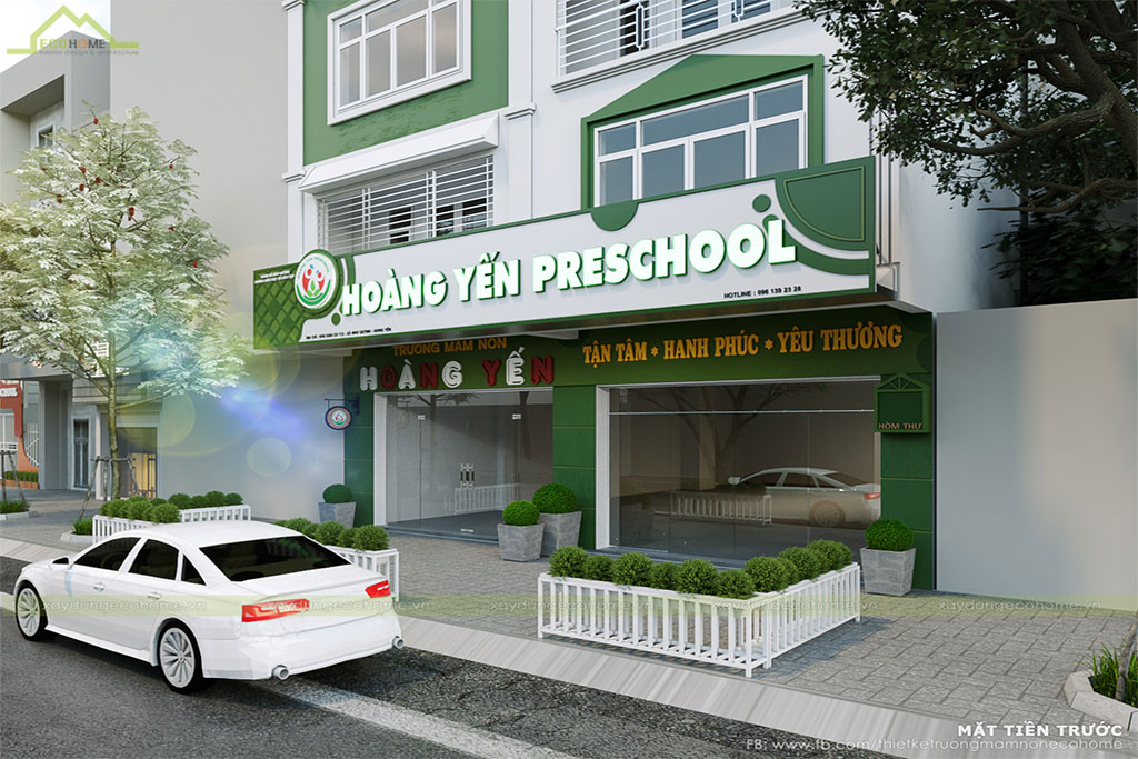 Thiết kế trường mâm non Hoàng Yến