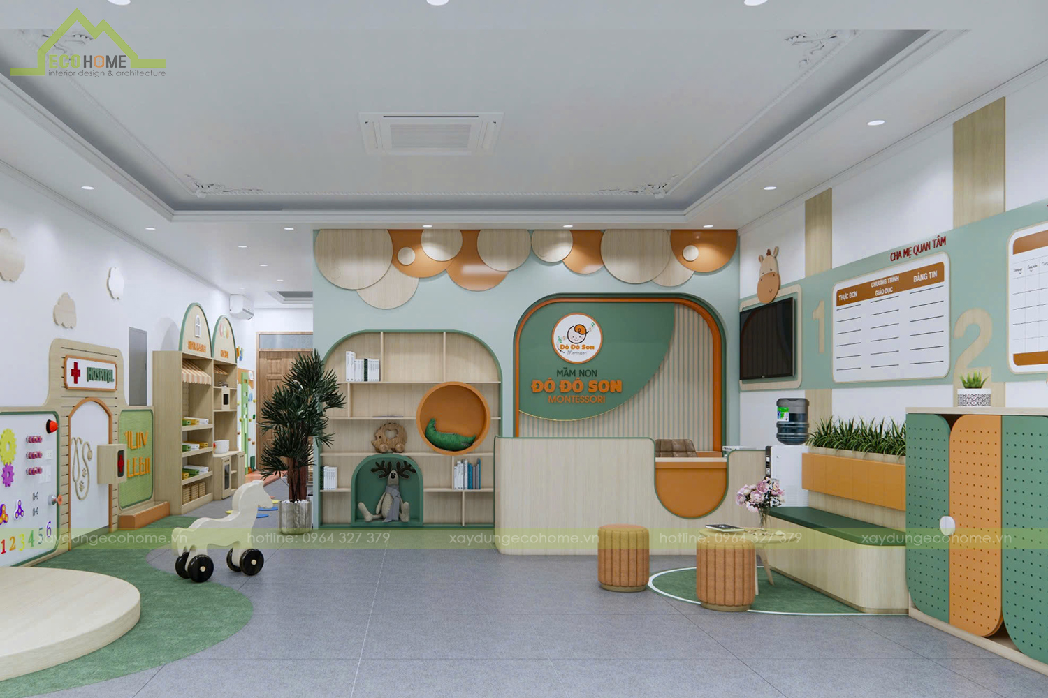 thiết kế trường mầm non đô đô son cơ sở 2