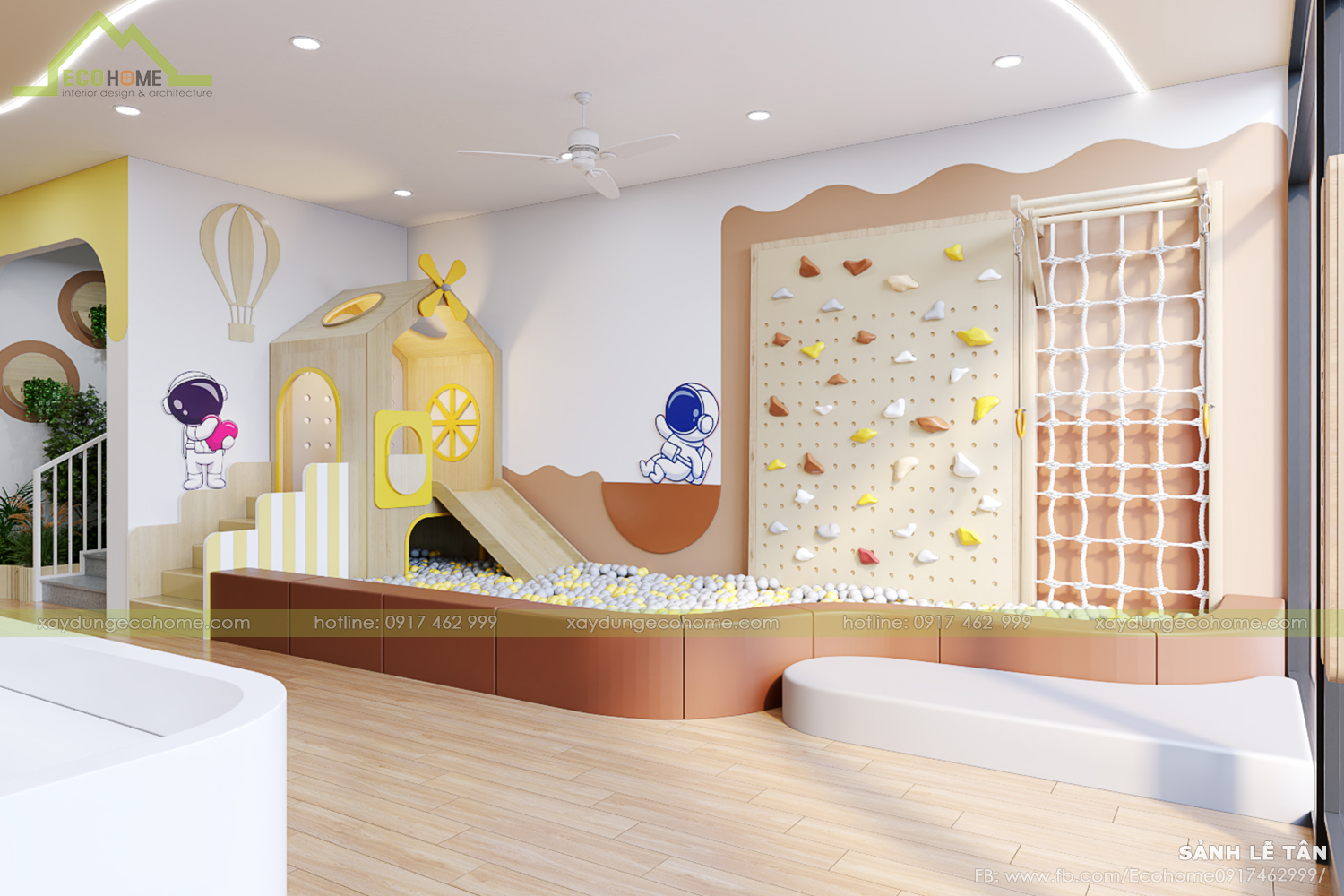 thiết kế lớp mầm non độc lập smart bee preschool