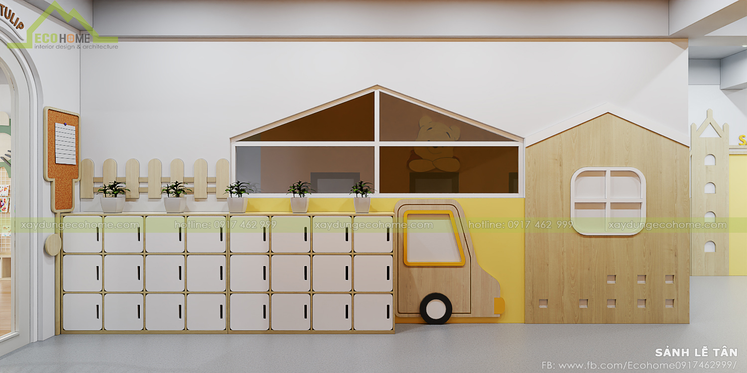 thiết kế lớp mầm non độc lập smart bee preschool