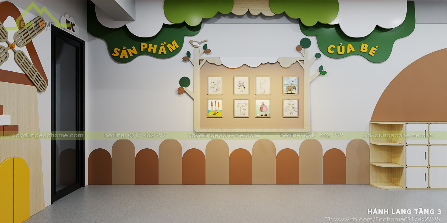 thiết kế lớp mầm non độc lập smart bee preschool