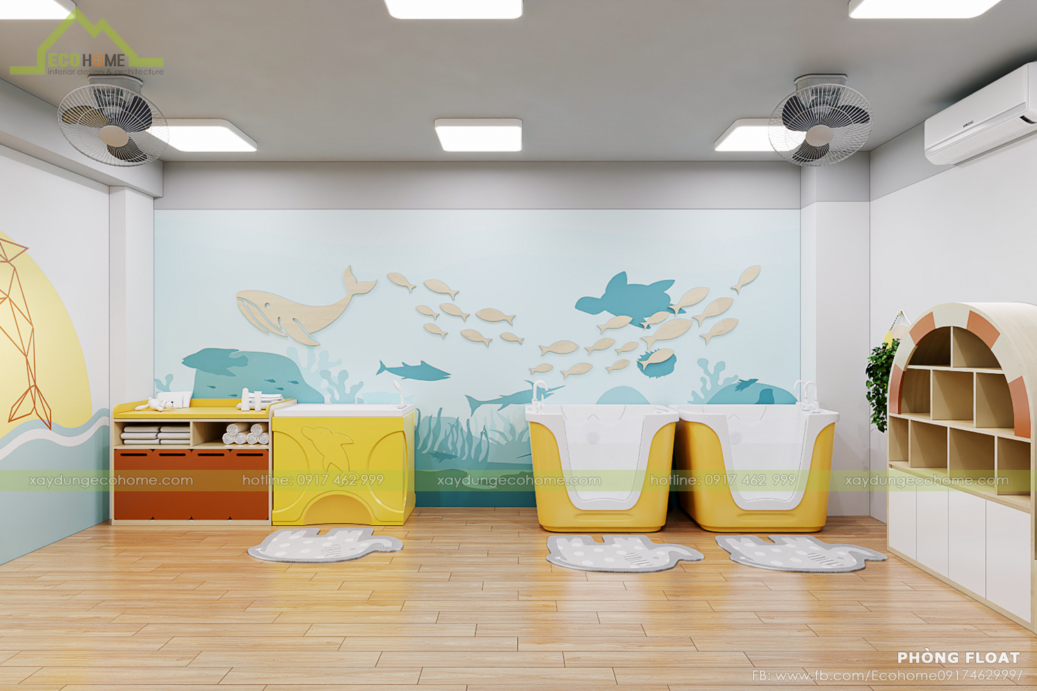 thiết kế lớp mầm non độc lập smart bee preschool