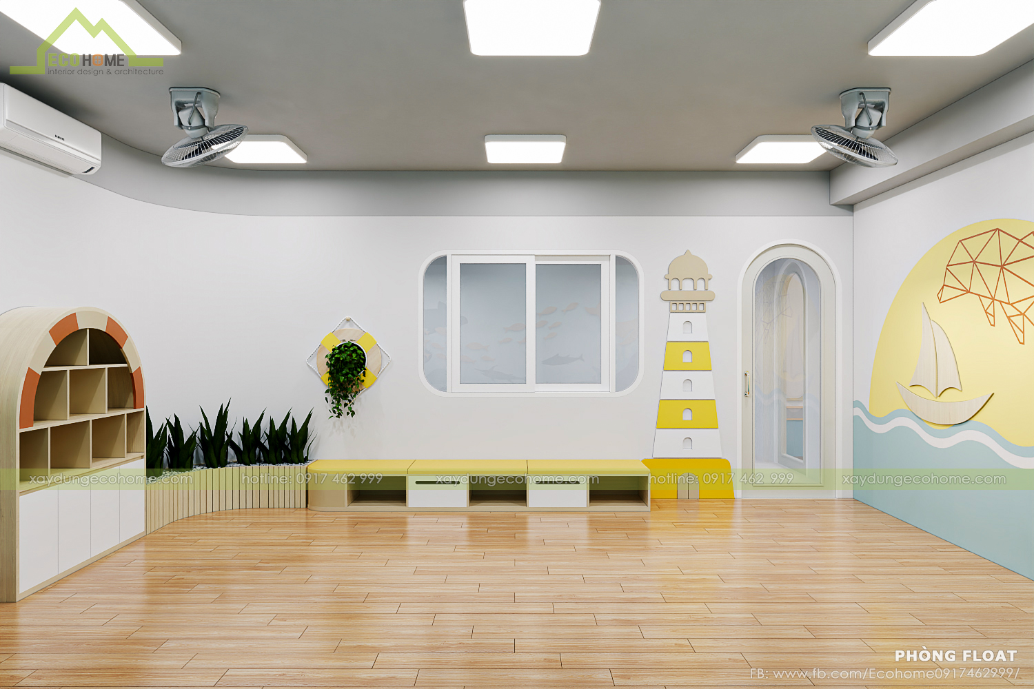 thiết kế lớp mầm non độc lập smart bee preschool