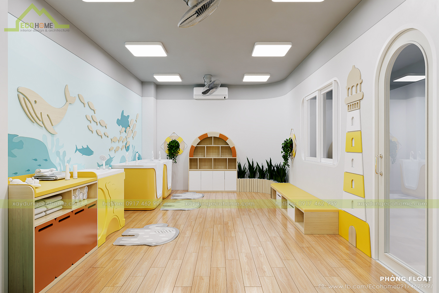 thiết kế lớp mầm non độc lập smart bee preschool