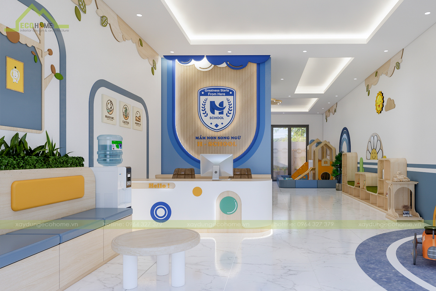 thiết kế trường mầm non H sschool