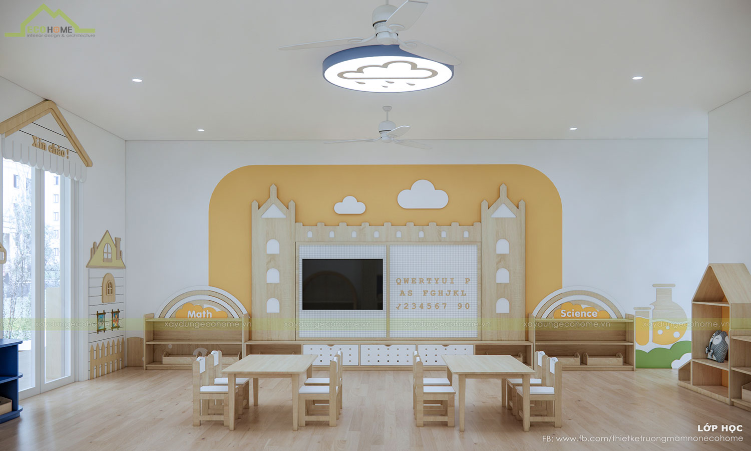 Thiết kế trường mầm non Happy Star 