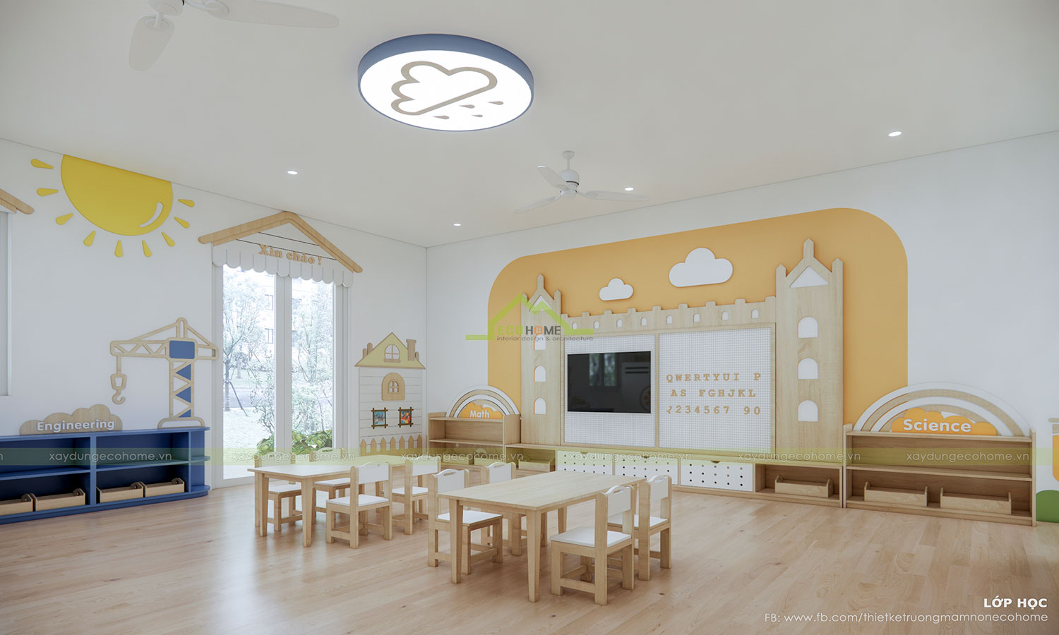 Thiết kế trường mầm non Happy Star 